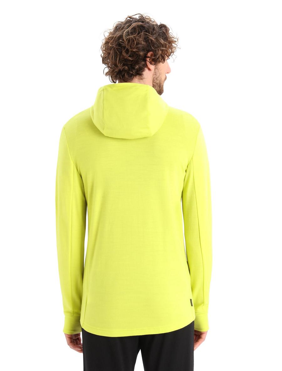 Icebreaker Merino Quantum III Long Sleeve Zip Miesten Huppari Vihreä | FI 1267VRWD